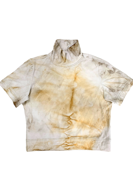 Rust Dyed Cultivated Crop Top #7 - MEDIUM