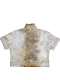 Rust Dyed Cultivated Crop Top #13 - XLARGE