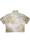 Rust Dyed Cultivated Crop Top #15 - XLARGE