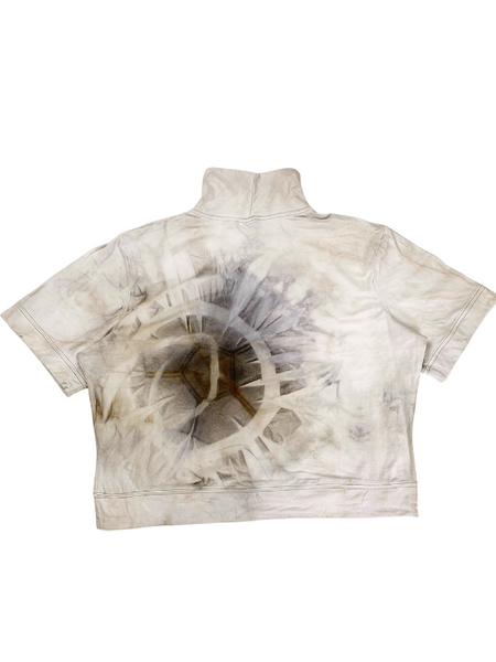 Rust Dyed Cultivated Crop Top #16 - XLARGE