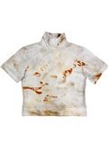 Rust Dyed Cultivated Crop Top #4 - SMALL